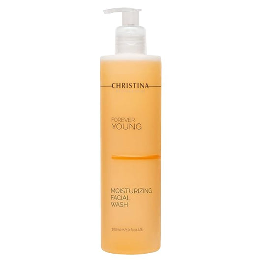-CHRISTINA- Forever Young Moisturizing Face Wash - 300ml - Gentle Cleansing Botanical Based Facial Cleanser - Suitable for Combination, Normal and Oily Skin Types