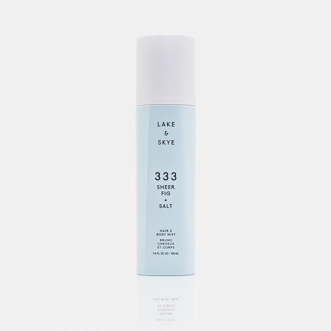Lake & Skye 333 Sheer Fig + Salt Hair & Body Mist 3.4 Fl Oz (100 mL), Grapefruit Blossom, Salted Fig, Sandalwood, Hydrating