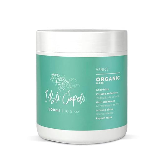 I Belli Capelli Venice Botox Hair Treatment - Reduce Frizz, Smoothness, Rejuvenates Dry and Damaged Hair, Deep Hydration, Volume Control,-Formaldehyde-Free, Organic Hair Botox (17.6 oz/500 ml)