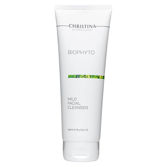 -CHRISTINA- Biophyto Mild Facial Cleanser with Green Tea and Cucumber Extracts - 250 ml - Soapless Gentle Face Wash and Daily Facial Cleanser for All Skin Types