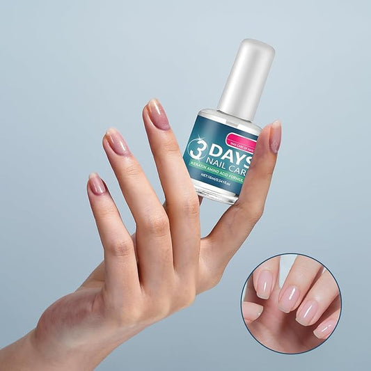 3 Days Nail Care - Keratin Amino Acid Nail Care, for Dry Weak Fragile Nails, Strengthening & Hydrating (16ml, 2pcs)