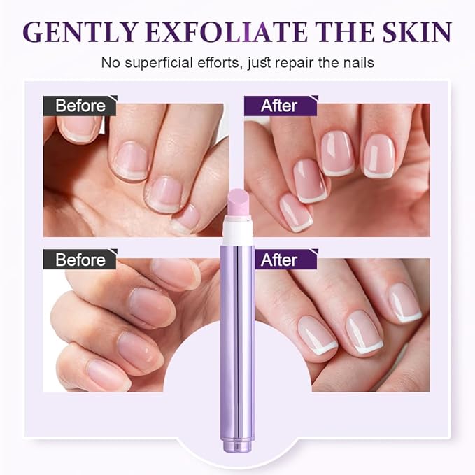 2025 Upgrade 3-in-1 Nail Care Pen, Cuticle Oil Cuticle Pusher Nail Oil Pen, Cuticle Oil Pens for Hangnails, Dry & Damaged Nails, Moisturize Strengthen Brighten Nails Care (1)