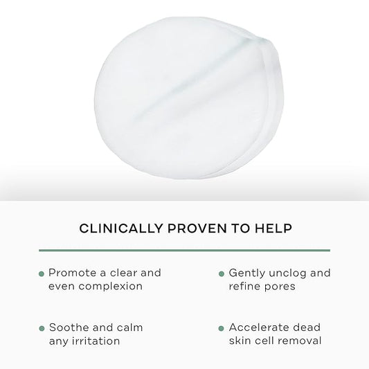 Replenix Gly-Sal Clarifying Acne Pads, 60 Count, Medical-Grade Glycolic Acid & 2% Salicylic Acid Exfoliating Pads for Acne-Prone Skin, Help Clear Blemishes & Refine Pores, Non-Oily