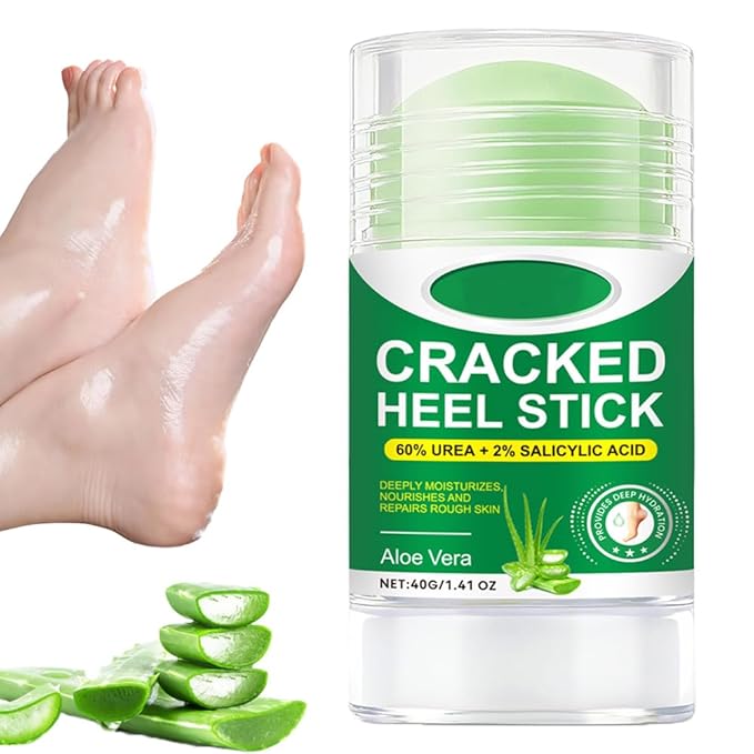 Urea Cream 60% Urea Foot Care Stick, Foot Care Cream for Feet Callus Remover and Relieves Cracking, Feet Moisturizer Stick for Dry Cracked Heels, Hands, Knees (1)