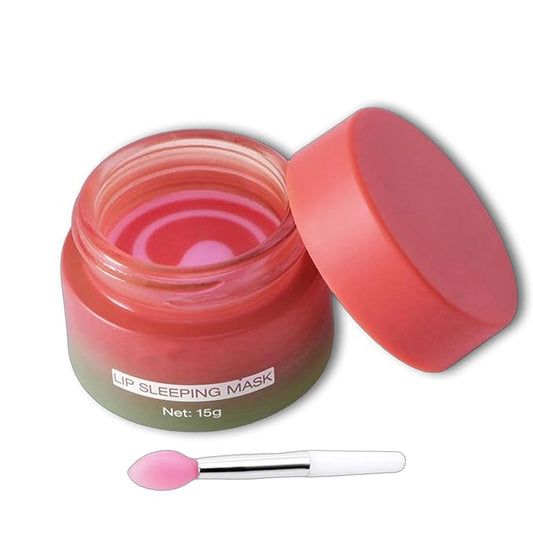 Overnight Lip Mask for Dry Lips, Intensive Hydrating Lip Sleeping Mask with Shea Butter, Repairs Flaky & Chapped Lips While You Sleep, Wake Up to Softer, Smooth Lips (Watermelon)