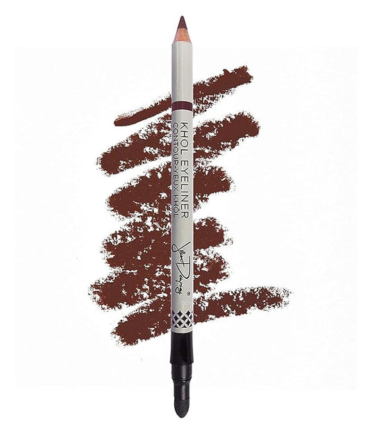 Jillian Dempsey Khol Eyeliner: Clean, Waterproof Eyeliner Pencil with Built-In Smudger for Effortless Blending – Rich Pigment, Cruelty-Free, Rich Brown