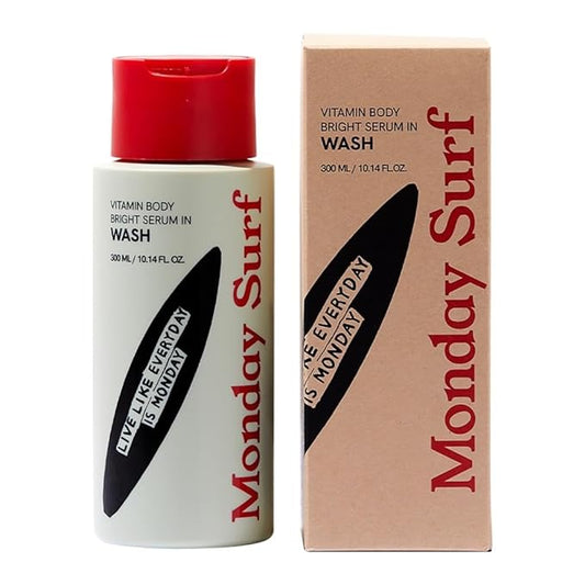 Vitamin Body Wash | Cleanser for Sensitive | Glow Skin, Nourish & Soften Skin with Niacinamide & Hyaluronic Acid | Scents of Vanilla Woods, Vegan, for Women & Men, Moisturizing body wash 10.14 Fl Oz