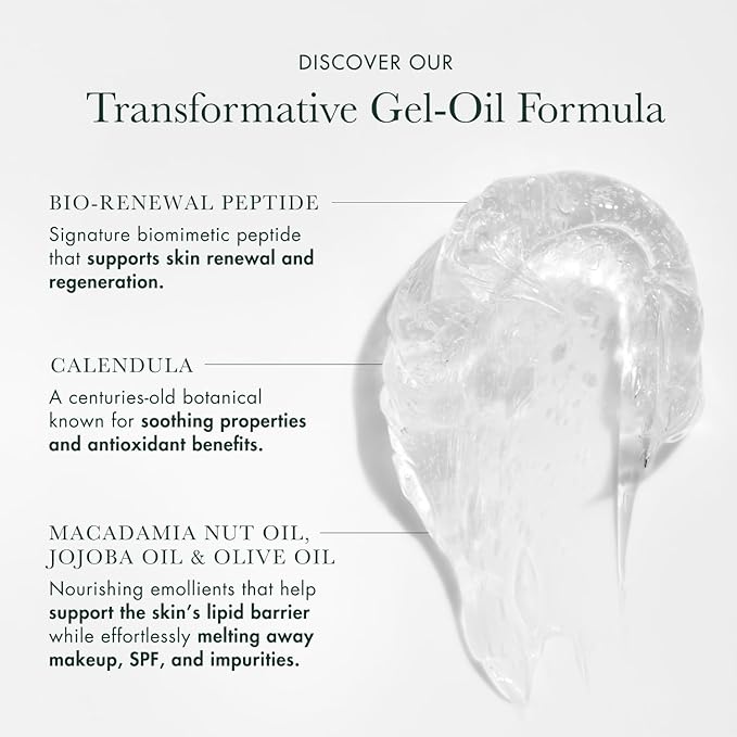 RéVive Melting Face Cleanser - Makeup Remover Cleansing Gel to Melt Away Makeup, Dirt & Impurities from the Skin - Enriched with Olive, Macadamia & Jojoba Oil to Hydrate & Soften Skin (100ml)