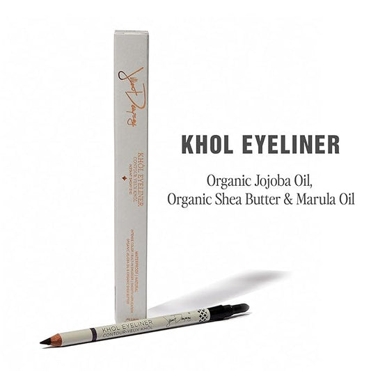 Jillian Dempsey Khol Eyeliner: Clean, Waterproof Eyeliner Pencil with Built-In Smudger for Effortless Blending – Rich Pigment, Cruelty-Free, Jet Black