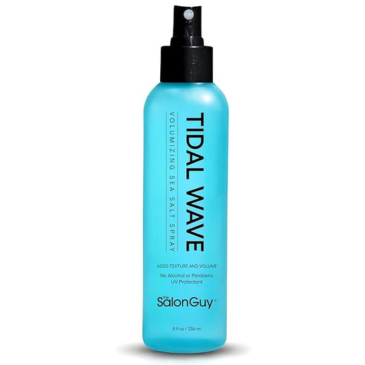 THESALONGUY Tidal Wave Sea Salt Spray for Hair | Texturizing Mist & Volumizing Spray for Men & Women | Adds Beach Waves, Volume & Matte Texture | Alcohol-Free, Paraben-Free, 8 oz