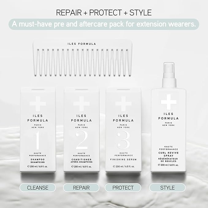 ILES FORMULA Curl Revive Spray – Leave-In Styling Serum, Defines Curls, Anti-Frizz & Anti-Humidity, Heat & Color Protection with Silk Extract, Macroloba Seed & Coconut Alkanes, 6.8 Fl Oz (200 ML)