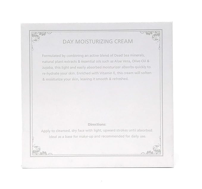 L'Aveu Day Moisturizing Cream - Anti-Aging Face Moisturizer with Dead Sea Salt & Water - Natural Hydrating Beauty Formula for Glowing Skin with Vitamin E, Jojoba, Olive Oil & Aloe Vera - 1.7 fl oz