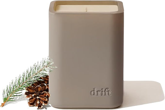 Drift Frosted Spruce/Pine Scented Candle - Winter Candle Decor - 60 Day Burn Time - 10.5 oz