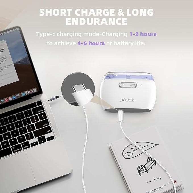 Electric Nail Clipper, Electric Nail Trimmer Suitable for Children, Adults, and Elderly, Automatic Nail Clipper with 2 Adjustable Speeds, Nail Clippers with LED Light and Chip Storage Box, Purple-005