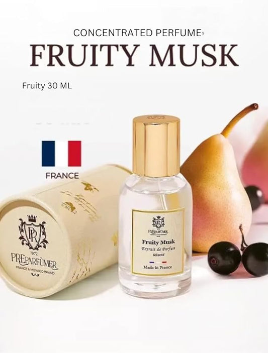 From France Fruity Musk for Women 30ml – Fruity Chypre Scent From France – Luxury Fragrance with Blackcurrant, Passion Fruit – Long Lasting Perfume With Lily and Vanilla Notes