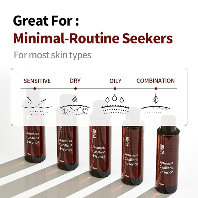 1.618 Artemisia Capillaris Essence 180ml - Soothing & Hydrating Korean K-Beauty Essence for Sensitive Skin, 6.08 fl oz (180ml)
