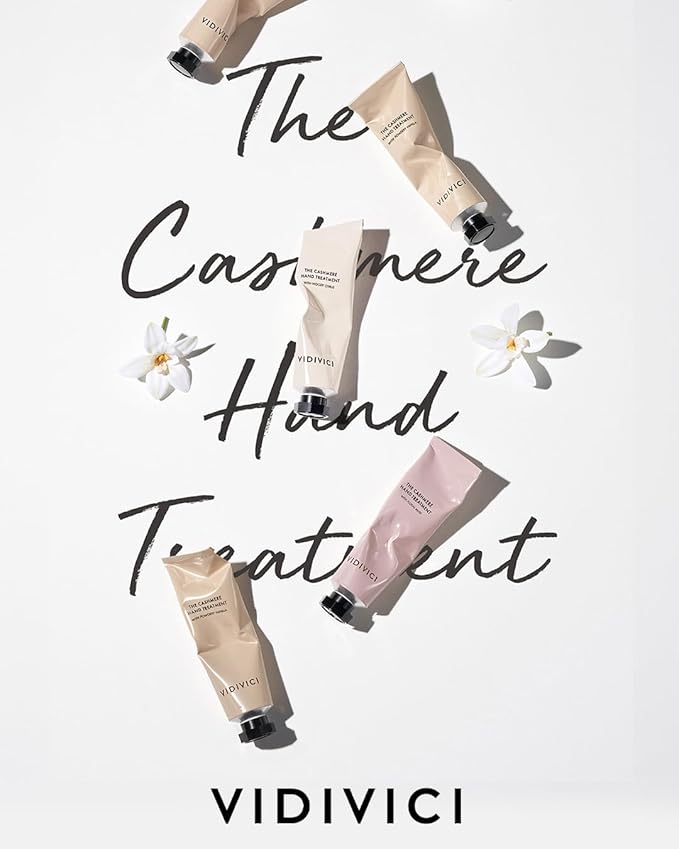 VIDIVICI The Cashmere Hand Cream with Shea Butter – Woody Citrus Scented Moisturizer for Dry & Cracked Hands – Repairs Skin Barrier – Soft Silky Texture – 1.69oz