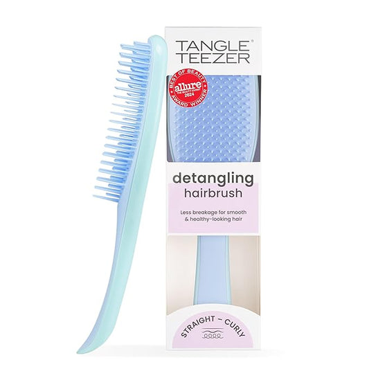 Tangle Teezer Ultimate Detangler Brush for Wet & Dry Hair, Eliminates Knots & Reduces Breakage for All Hair Types, Denim Blues
