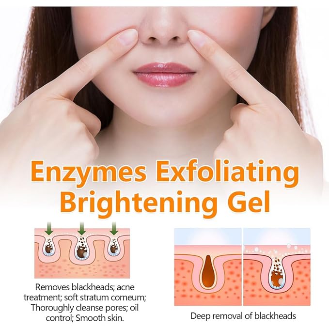 Orange Exfoliating Gel, 2025 New Orange Flavored Exfoliating Scrub Gel, Deeply Cleanses and Moisturizes for Facial and Body Exfoliation (2-PCS, 3.53 Ounce)