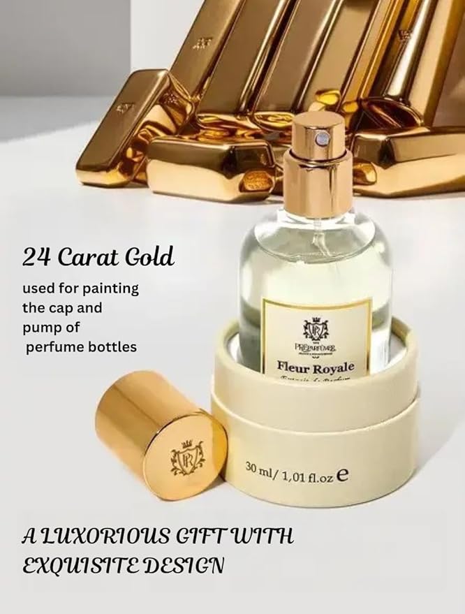 PREparfume From France Fleur Royale for Women 30ml – Elegant Fruity Floral Scent From France – Luxury Fragrance with Jasmine, Lychee – Long Lasting Perfume With Musk and Woody Notes