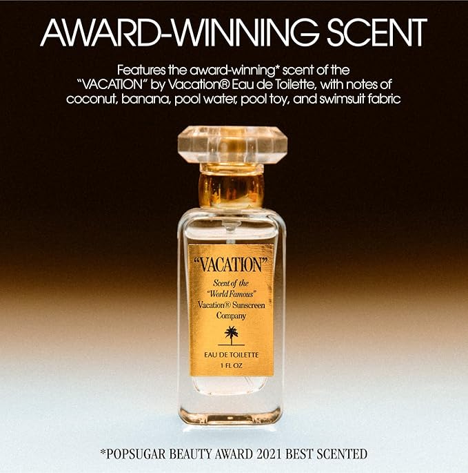 "VACATION" Shimmer Oil SPF 30 by Vacation, Shimmering Body Sunscreen, Water-Resistant, Enhances All Skin Tones, Dermatologist-Tested, Vegan, Travel Size, 2.9 Fl. Oz.