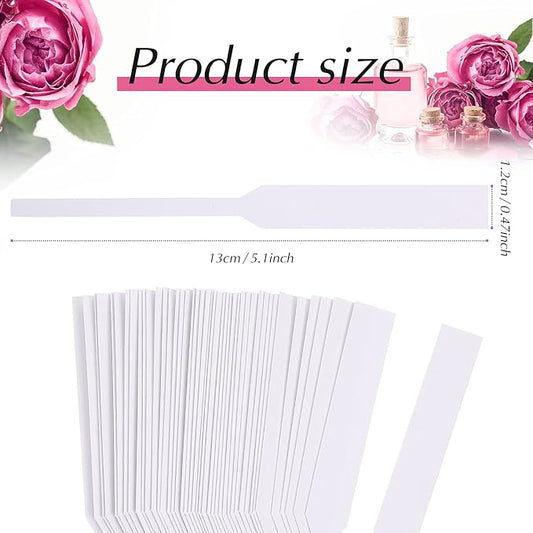 Konohan 1000 Pieces Fragrance Strips Perfume Test Strips Disposable White Blotter Essential Oils Paper Tester for Aromatherapy Testing Fragrances Scents (13 x 1.2 cm,Classic)