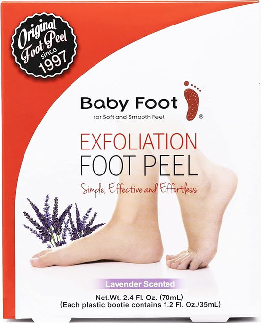 Baby Foot Original Foot Peel Mask with Men's Foot Peel - Repair Rough, Dry Cracked Feet and remove Dead Skin, Repair Heels and enjoy Baby Soft Smooth Feet - 2.4 Fl. Oz