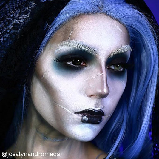 Mehron Makeup Color Cups | Stage, Foundation, Face Paint, Body Paint, Halloween | Greasepaint .5 oz (14 g) (Moonlight White)