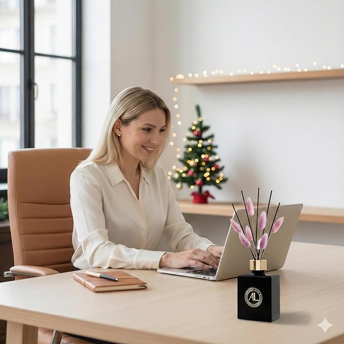 Christmas Diffusers for Home, Christmas Scents, Gifts for Him, Cranberry Spice Reed Diffuser,Long Lasting Fragrance