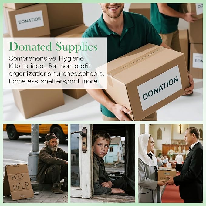 10 Set Personal Care Travel Toiletries Sets Bulk,7-in-1 Disposable Toothbrushes with Toothpaste and Floss,Comb,Soap,Cover,Zip Bag Toiletry Travel Toothbrush Kit for Homeless,Hotel,Charity