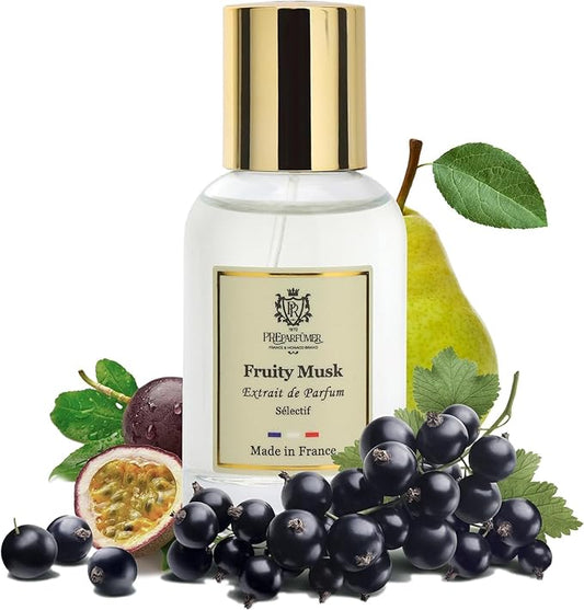 From France Fruity Musk for Women 30ml – Fruity Chypre Scent From France – Luxury Fragrance with Blackcurrant, Passion Fruit – Long Lasting Perfume With Lily and Vanilla Notes