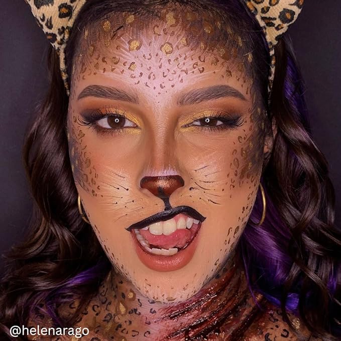 Mehron Makeup Color Cups | Stage, Foundation, Face Paint, Body Paint, Halloween Makeup | Greasepaint .5 oz (14 g) (Wolfman Brown)