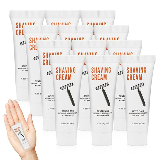 100 Shaving Cream Bulk Travel 10ml/0.35fl oz,Disposable Shaving Cream in Bulk Travel Shave Cream for Hotel Homeless,Jasmine