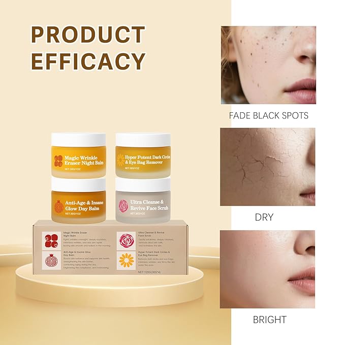 Froya Mature Skin Care System, 4-In-1 Set with Pomegranate, Arctic Rosehip & Mountain Arnica & Squalane, Hydrating & Nourishing Formula, Supports Smooth, Healthy & Radiant-Looking Skin