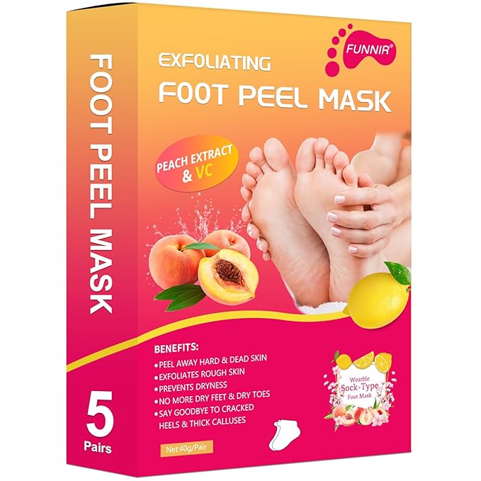 Foot Peeling Mask Exfoliant for Peeling Off Calluses, Natural Exfoliator for Dry Dead Skin, Callus, Repair Rough Heels Soft Smooth Touch