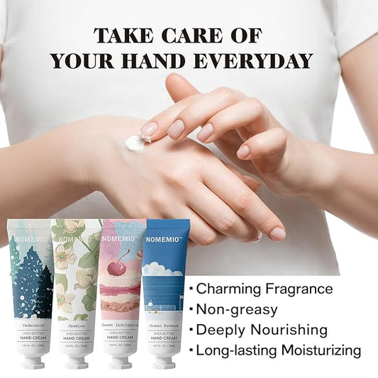 10 - Pack Hand Cream Gift Set with 10 Scents - 1 Fl Oz/30ml Travel Size Hand Lotion for Women, Moisturizing for All Skin Type