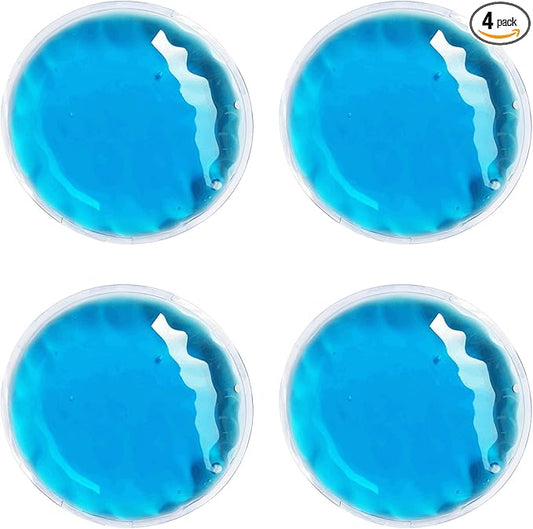 Ice Eye Patches for Puffy Eyes, Cooling Medical Eye Patch Pad Gel Pack Cover Eyepatch Cold Hot Therapy Eye Bags Dark Circles After Surgery Adult Kid (4 PCS)