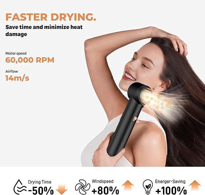 5 in 1 Blow Dryer Brush Set,Hot Air Styler Negative Ion Air Curling Wrap Air Curler, Round Brush Blow Dryer Curling Iron Hair Styling Tools Gift for Dry,Volumize, Straight,Curl,100-120V