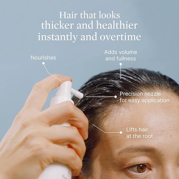 Better Not Younger Hair Thickener 6 fl oz. – Lift me Up Texturizing Spray For Fine Hair with Biotin & Ceramide – Non-Sticky Volumizing Spray - Hair Care For Women 40+ - Nourishes Scalp & Adds Fullness