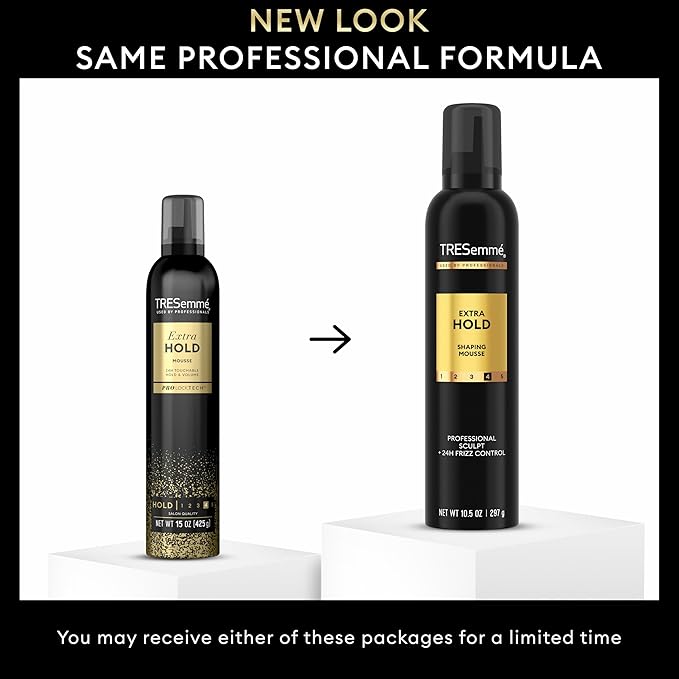 TRESemmé Hair Mousse Pack of 6 Extra Hold For 24H Touchable Hold & Volume with Pro Lock Tech 10.5 FL Oz