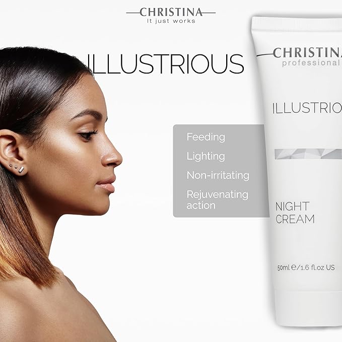 -CHRISTINA- Illustrious Night Cream with Retinol and Vitamin E | Night Cream for Face Rejuvenates and Moisturizes the Skin | Suitable for All Skin Types 50ml / 1.7 fl.oz