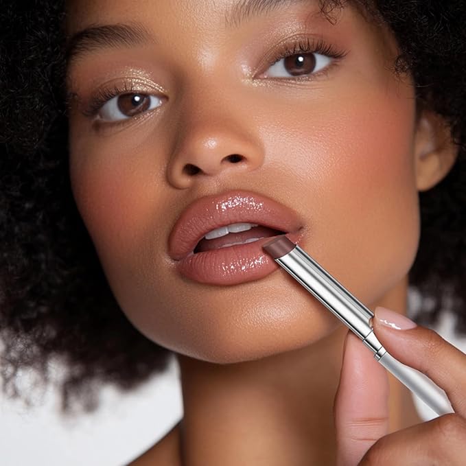 Honey Lipstick Tinted Lip Balm - Sheer Hydrating Lipstick for All Skin Tones - Moisturizing Lip Color, Nourishing Lip Balm with a Hint of Natural Black Cherry Tint (Nude Honey)