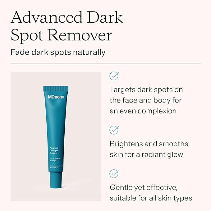 MDacne Dark Spot Remover For Face & Body, 40ml (3-Pack) - Improves Skin Brightness, Texture & Tone, Oil-Free for Sensitive & Acne-Prone Skin, AHA & BHA Enhances Skin Radiance, Dermatologist Formulated