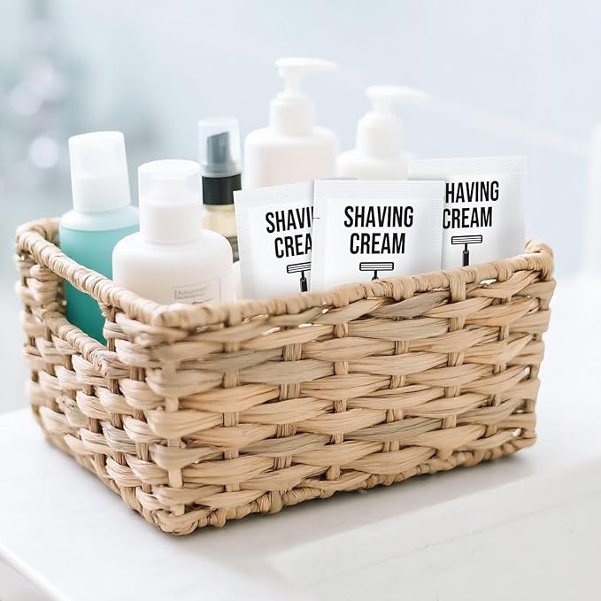 Travel Shaving Cream Bulk for Men 8ml/0.28fl oz,Disposable Shaving Cream in Bulk Individual Travel Shave Cream for Hotel Homeless Charity Home Nursing(Unscented,Pack of 50)