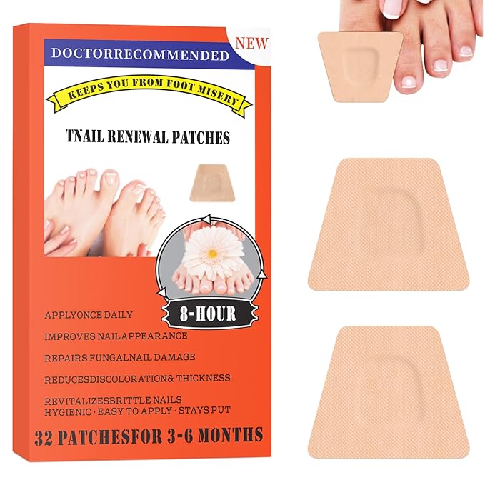 Toe Nail Fungus Treatments,Toenail Fungus Treatment Extra Strength,Fungal Nail Renewal Patches,Medical-Grade Adhesive,Gentle & Effective Nail Renewal Treatment,Strong Adhesion, No Irritation 32Pcs