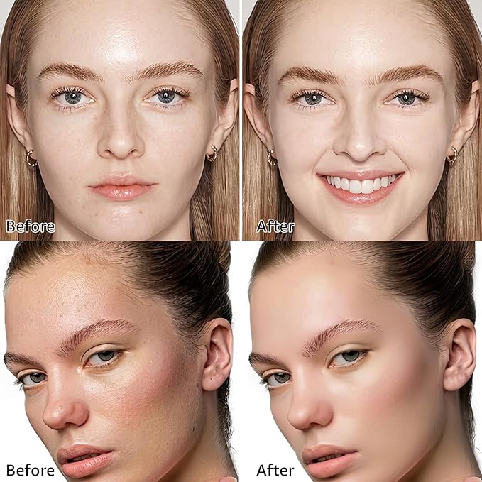 Mushroom Head Air Cushion CC Cream - BB Cream Foundation Makeup Moisturizing Concealer Long Lasting Waterproof With Powder Puff, Even Skin Tone (Natural, Pack of 1)