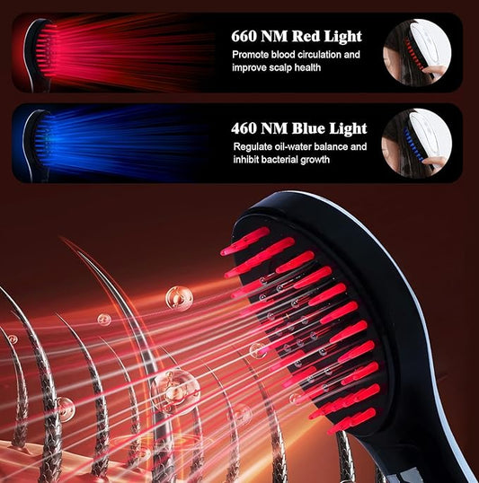 4-in-1 Hair Scalp Massager Comb - Hair Oil Applicator & Scalp Scrubber, Portable for Home & Travel Use, Ideal for Women’s Hair Care