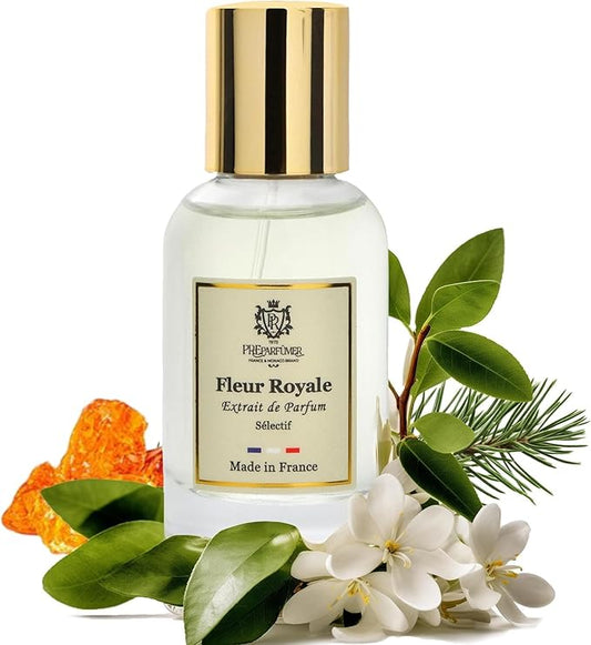 PREparfume From France Fleur Royale for Women 30ml – Elegant Fruity Floral Scent From France – Luxury Fragrance with Jasmine, Lychee – Long Lasting Perfume With Musk and Woody Notes