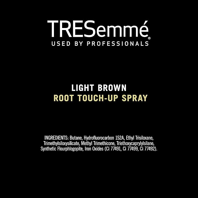 TRESemmé Root Touch-Up, Temporary Hair Color, Light Brown Hair Ammonia-free, Peroxide-free Root Cover Up Spray 2.5 oz
