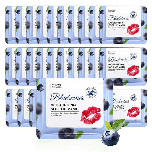 30PCS Moisturizing Lip Masks Set, Overnight Bulk Lip Patches, Long-lasting Hydrating Sleeping Lip Plumping Masks for Women 04